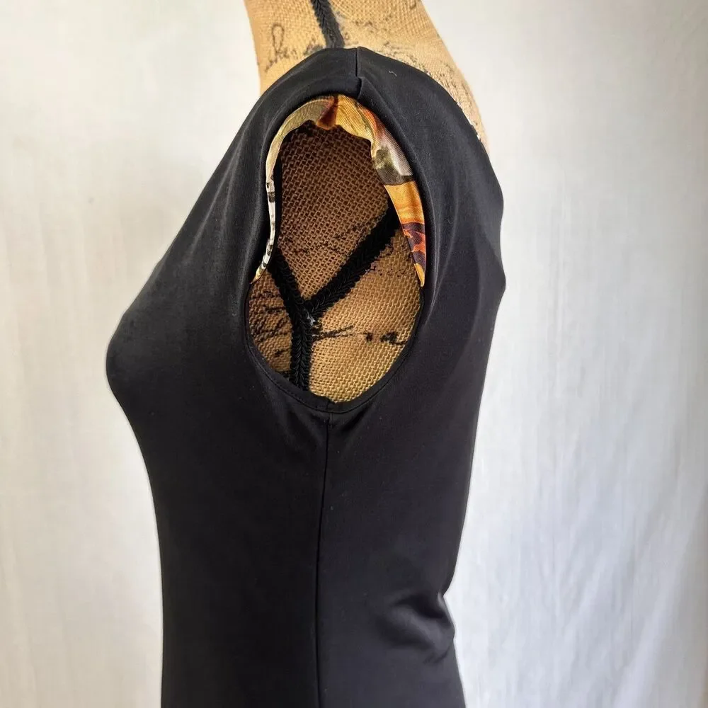 Creola Women's Black Stretch Sleeveless Sheath Dress Sz 6/42
